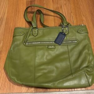 Green coach purse